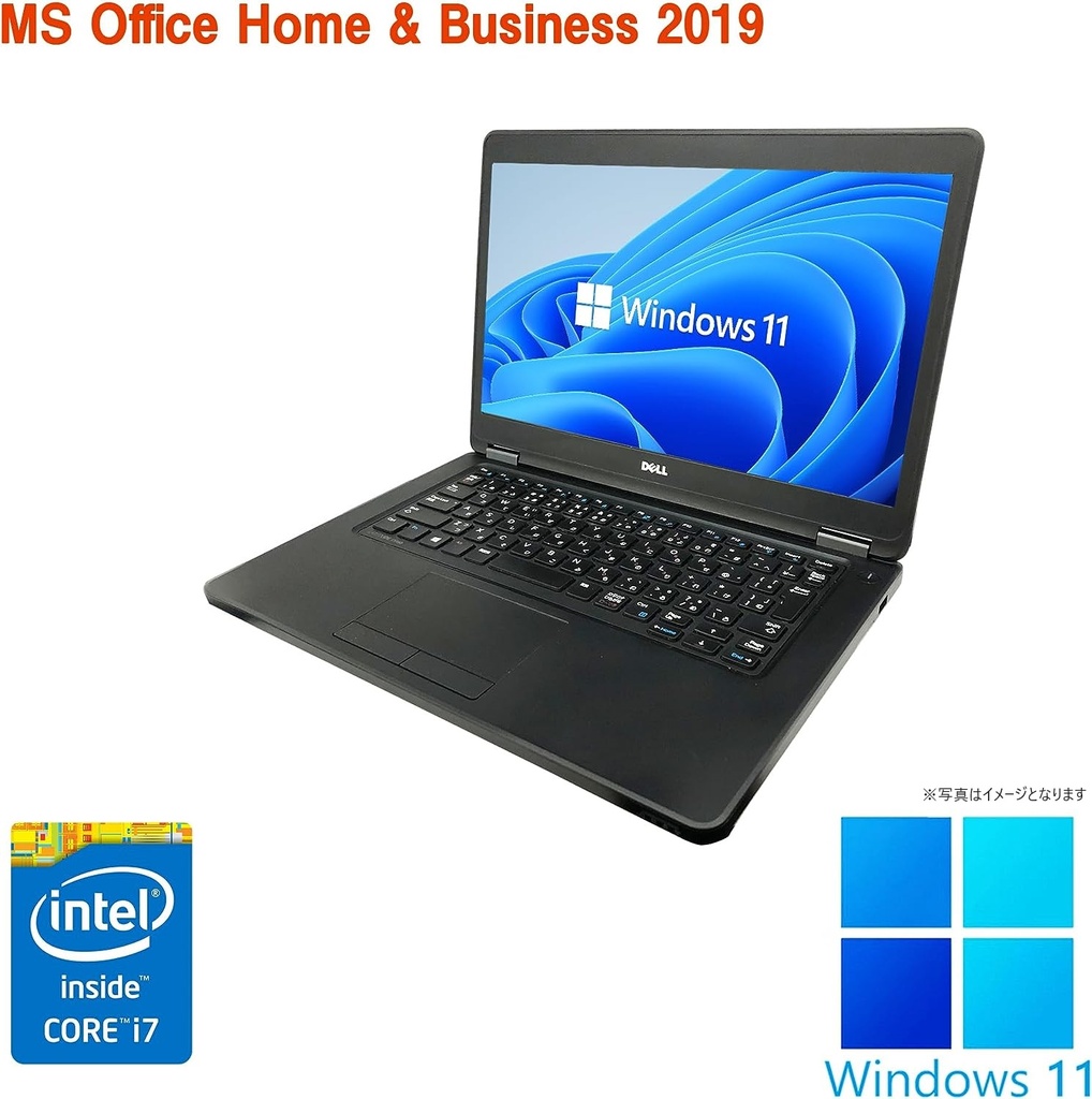 DELL ノートPC E5450/14型/Win 11 Pro/MS Office H&B 2019/Core i7 ...